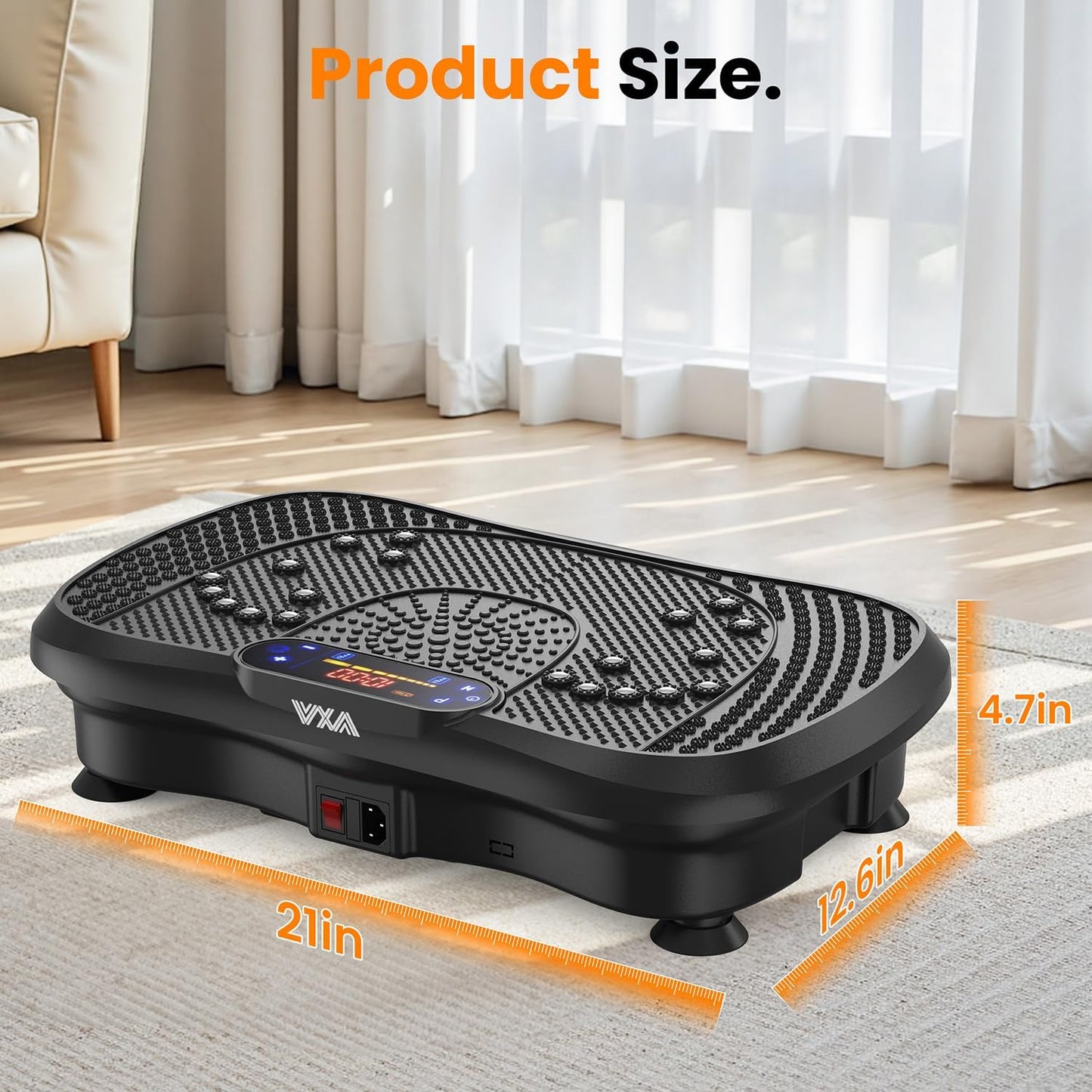 AXV Vibration Plate Exercise Machine – Full Body Fitness Platform for Weight Loss, Lymphatic Drainage & Fat Burning