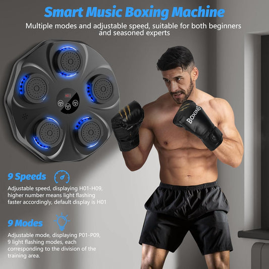 Music boxing machine, large size wall-mounted electronic boxing target