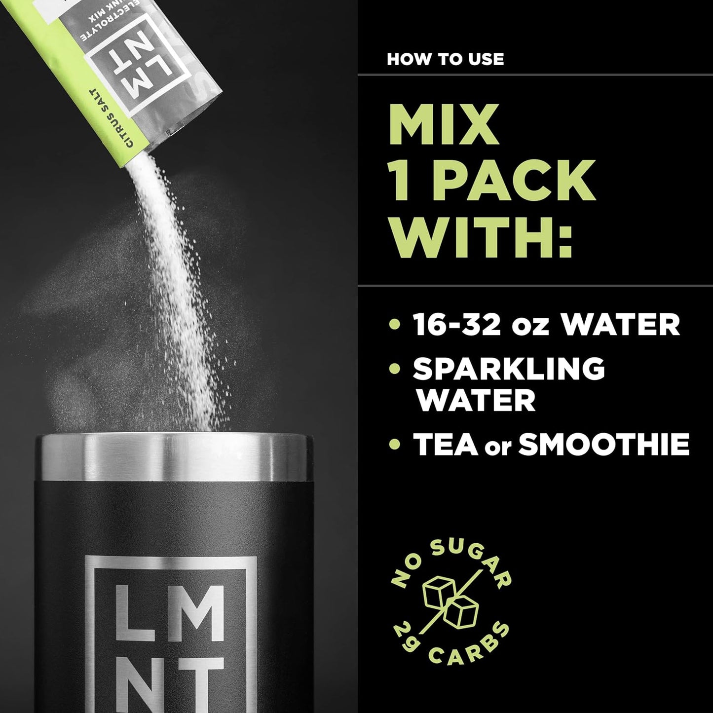 Drink LMNT Zero Sugar Electrolytes | Drink Mix | 30-Count