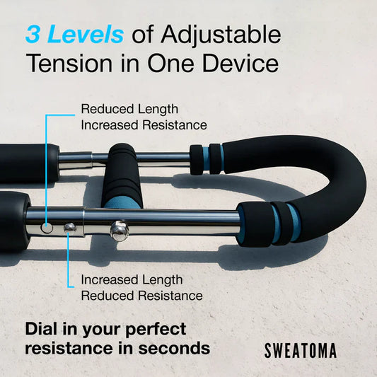 SWEATOMA Arm Workout Bar – Resistance Twister for Chest, Arms & Shoulders