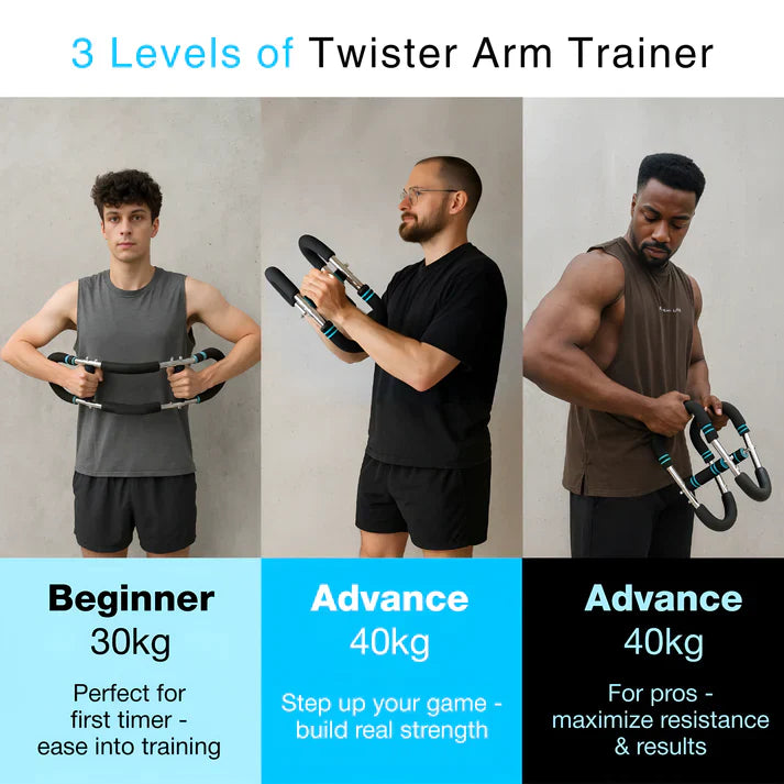 SWEATOMA Arm Workout Bar – Resistance Twister for Chest, Arms & Shoulders