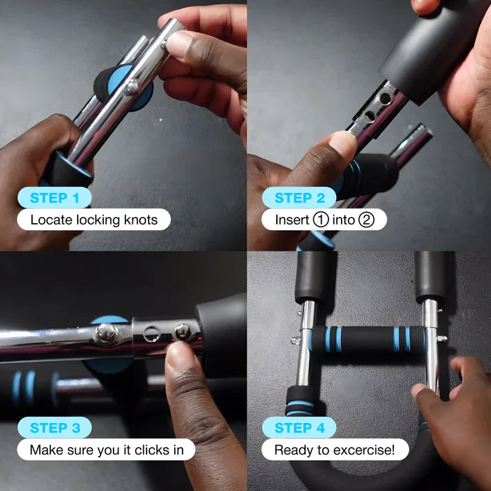 SWEATOMA Arm Workout Bar – Resistance Twister for Chest, Arms & Shoulders