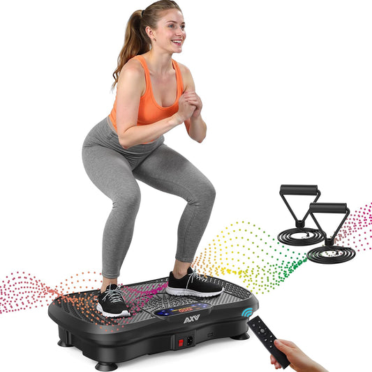 AXV Vibration Plate Exercise Machine – Full Body Fitness Platform for Weight Loss, Lymphatic Drainage & Fat Burning